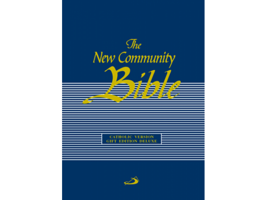 New Community Bible Gift Edition Deluxe Blue with Zip