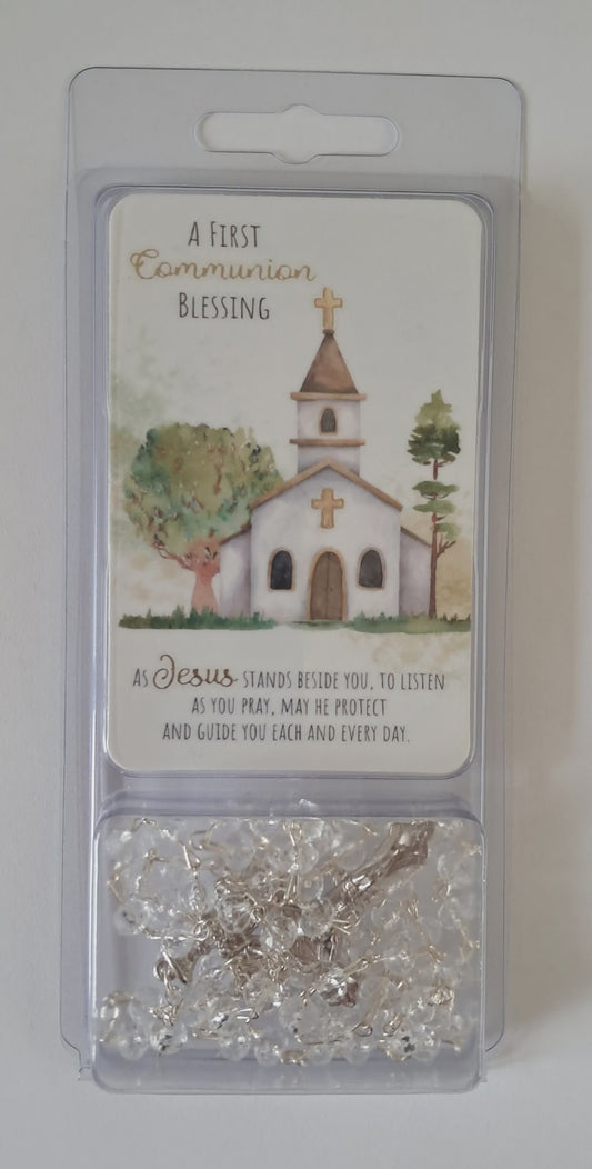 Rosary & Prayer Card Set - First Holy Communion