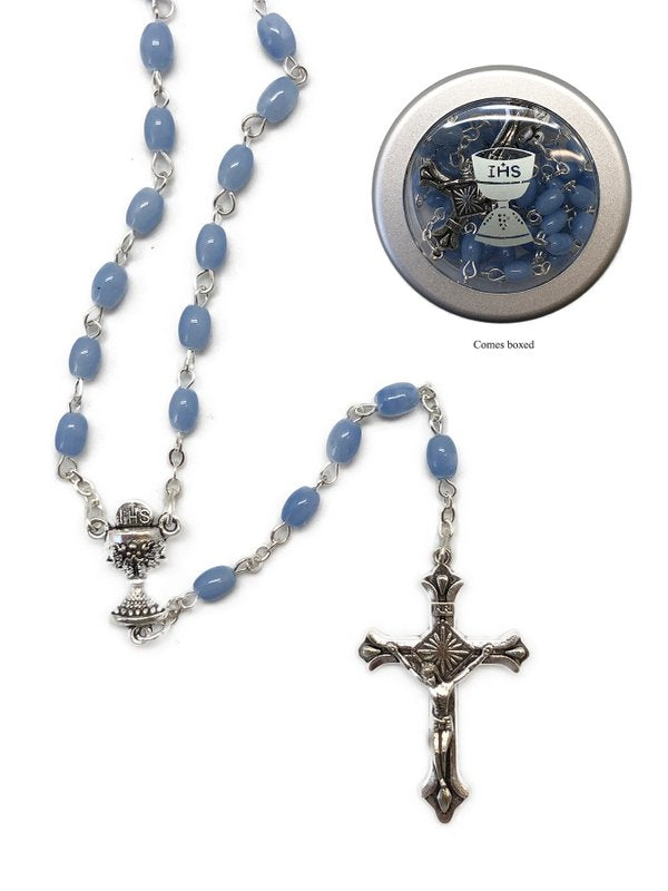 First Holy Communion Rosaries - Blue