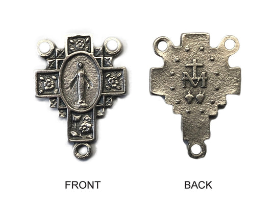 Rosary Centrepiece Silver 23mm