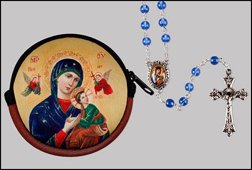 Rosary: Pouch and rosary