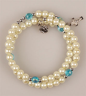 Bracelet: Pearl Wrap Round Rosary