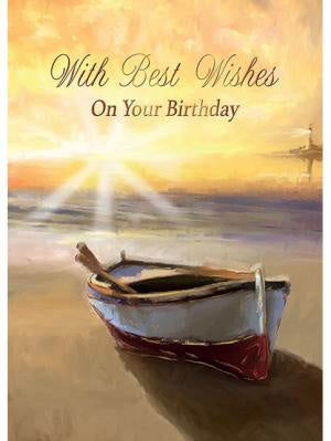 Card: Birthday, with best wishes