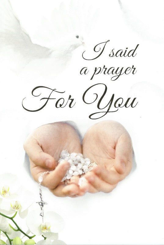 Card: I Said a Prayer for You