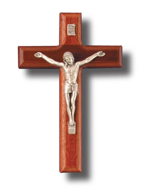 Crucifix: Wall Beechwood 150 x 95mm