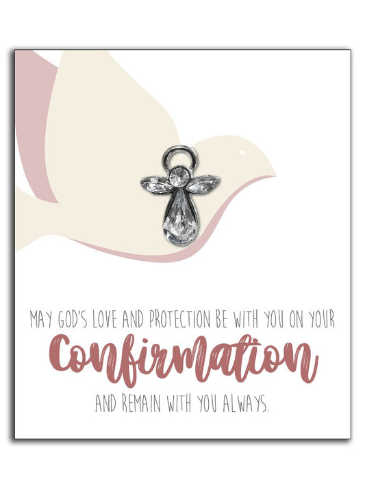 Lapel Pin: Confirmation Guardian Angel on card