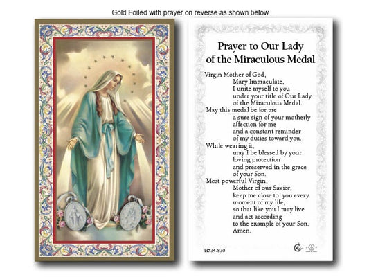 Holy Card: Our Lady of the Miraculous Medal