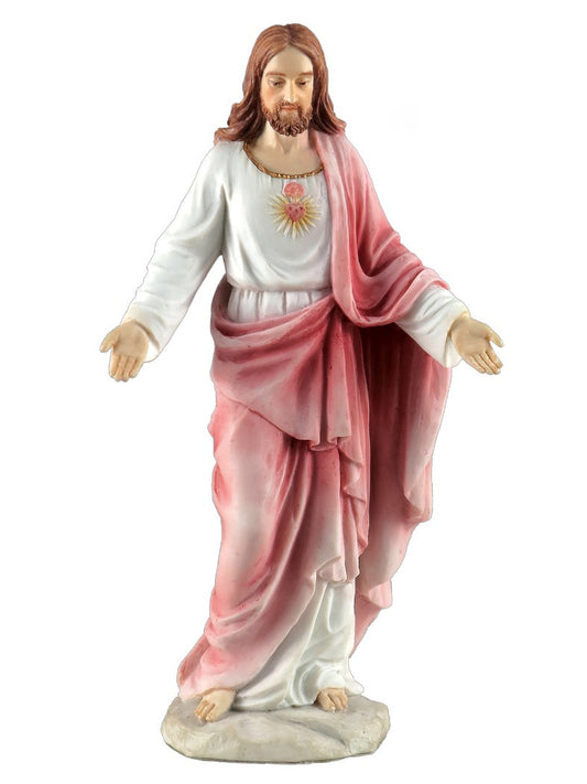 Statue: Veronese Sacred Heart of Jesus Height 20cm