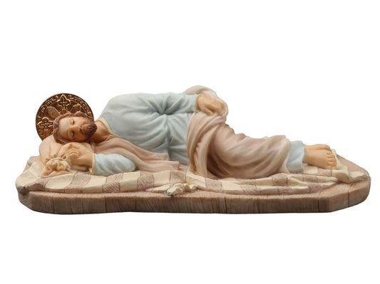 Statue: Veronese Sleeping St Joseph Width 15cm
