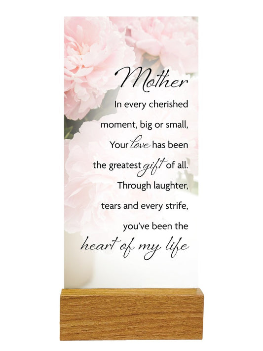 Plaque: Glass - Mother
