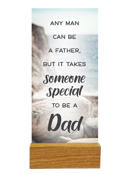 Plaque: Glass - Dad