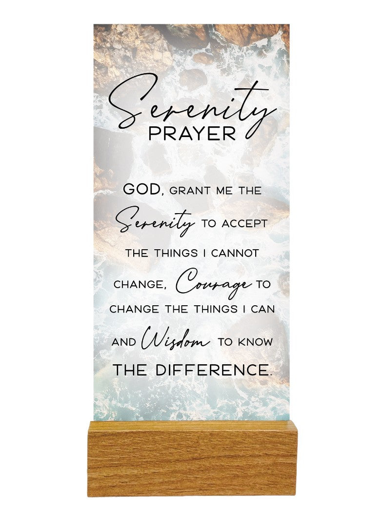Plaque: Glass - Serenity Prayer