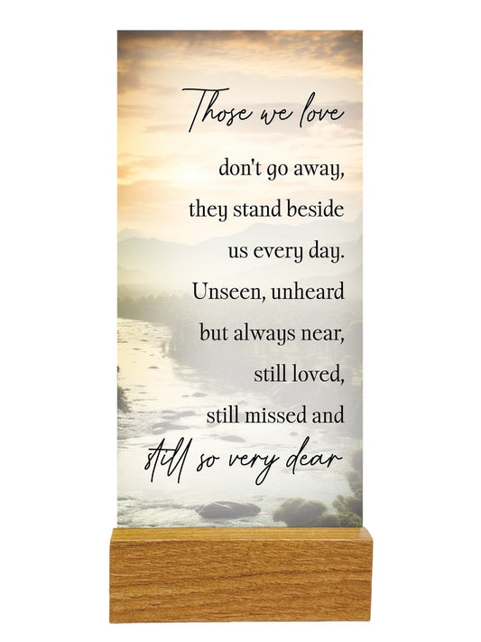 Plaque: Glass - Those We Love
