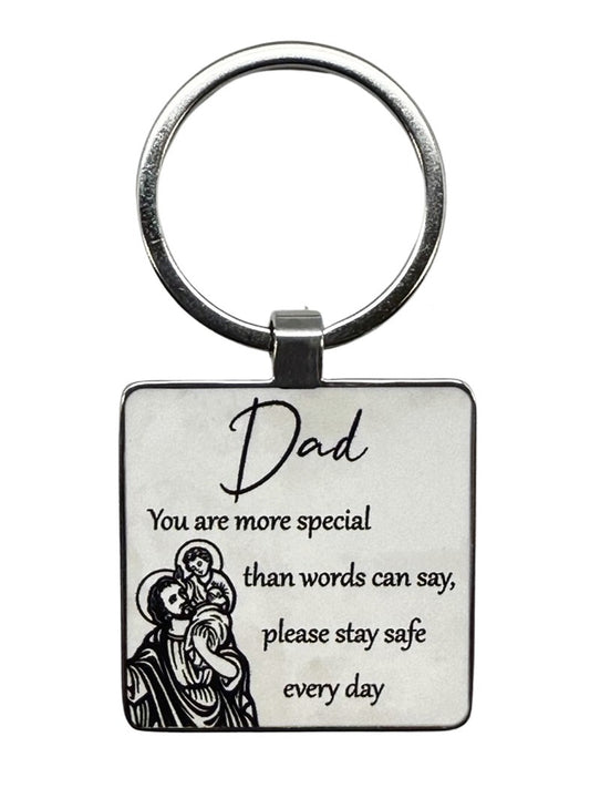 Keyring: St Christopher - Dad