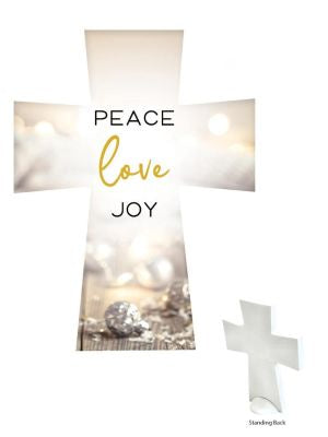 Cross: Resin Standing Christmas 100mm