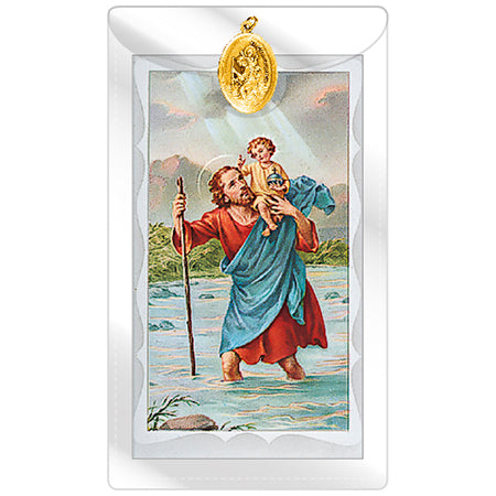 Holy Card and Medal (Gold)