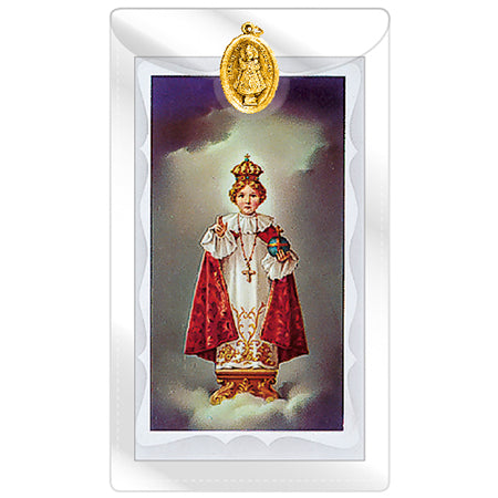 Holy Card and Medal (Gold)