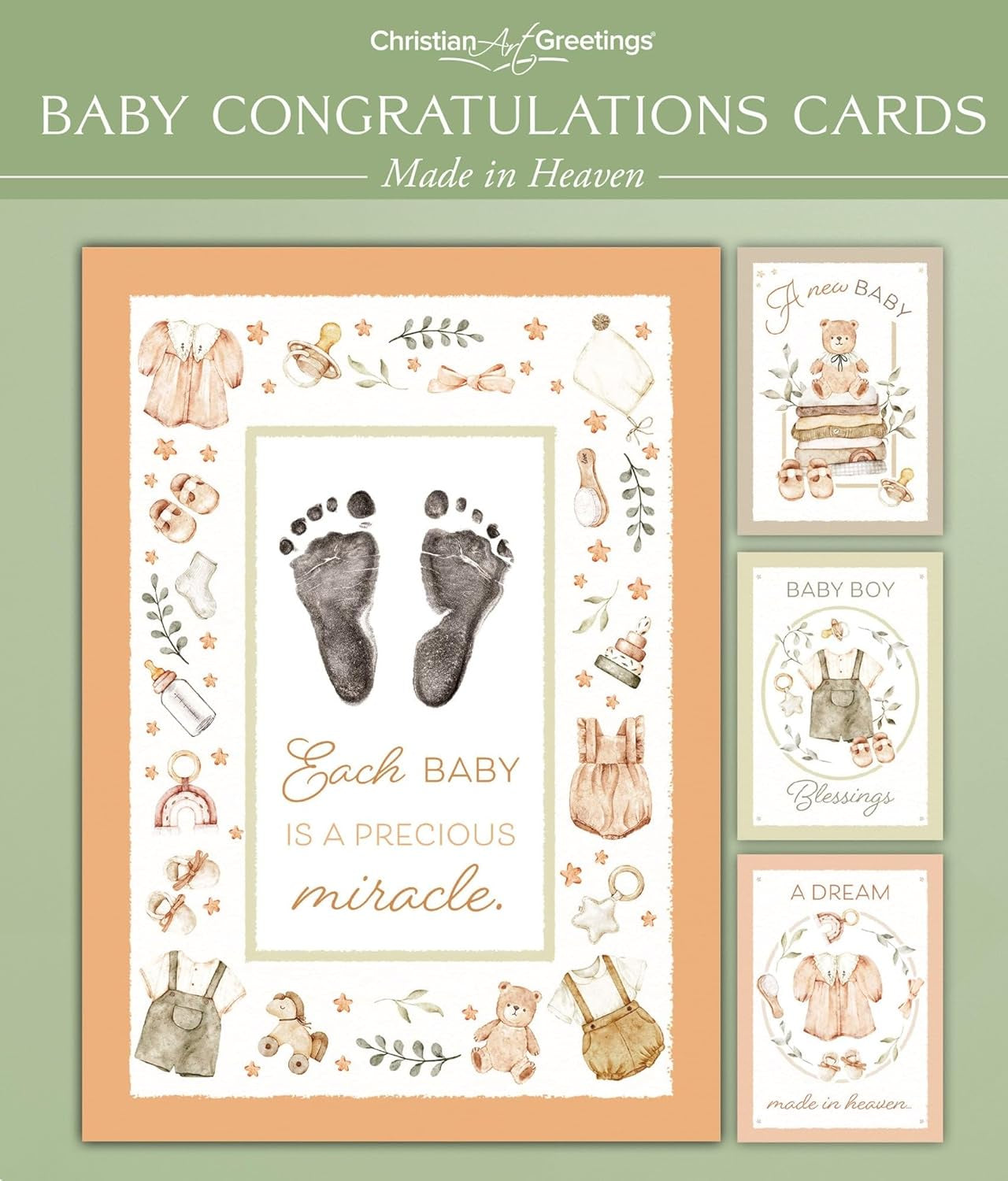 Card: Baby Congratulations Made in Heaven