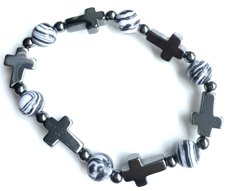 Bracelet: Hematite and Gemstone