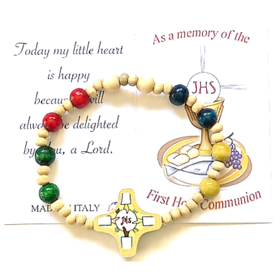 Bracelet: First Holy Communion wooden
