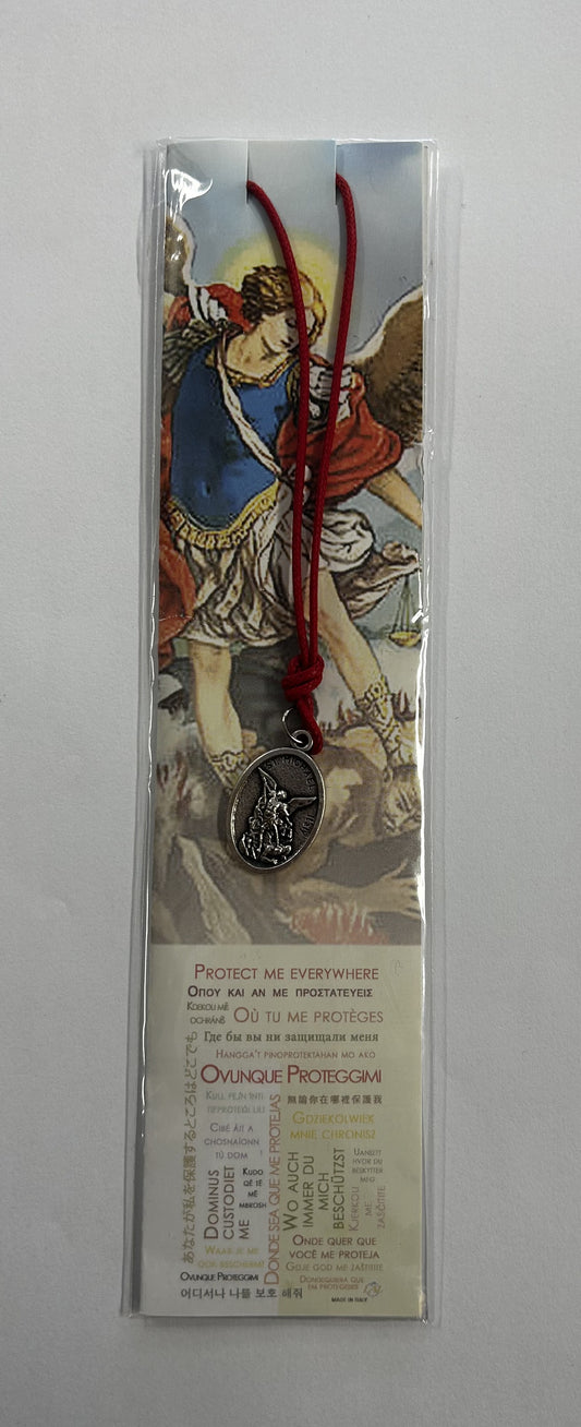 Bookmark with medal St Michael