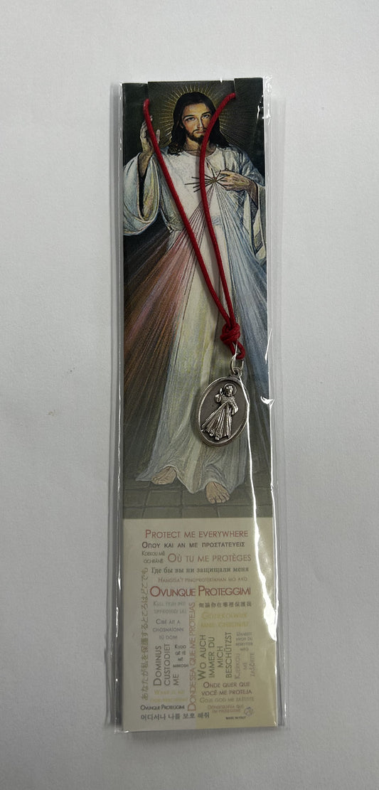 Bookmark with medal Divine Mercy