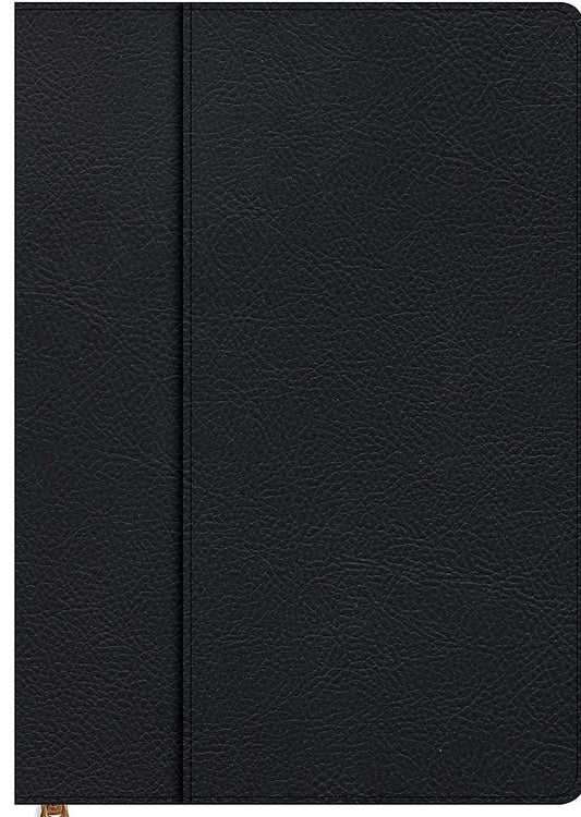 Bible cover black large leathertouch
