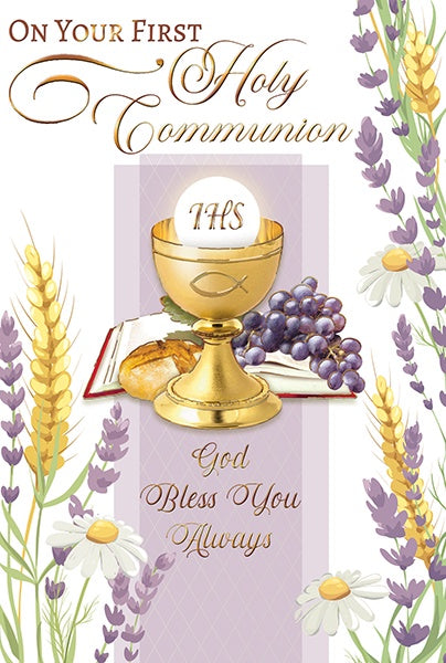 Card: First Holy Communion God Bless You Always