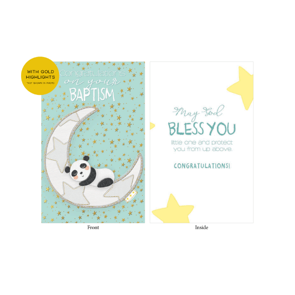 Card: Congratulations On Your Baptism (Green)