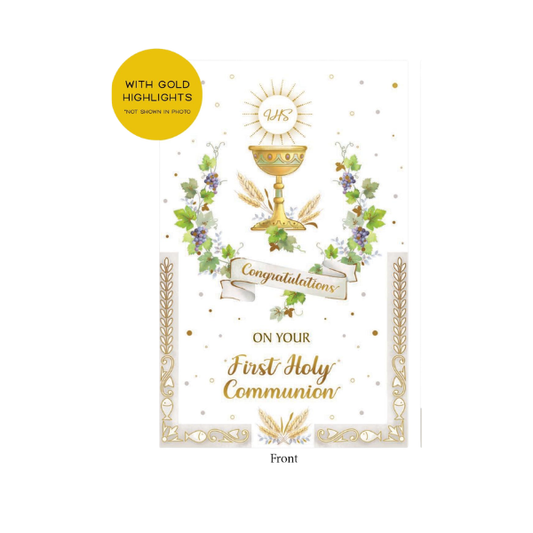 Card: Congratulations on your First Holy Communion