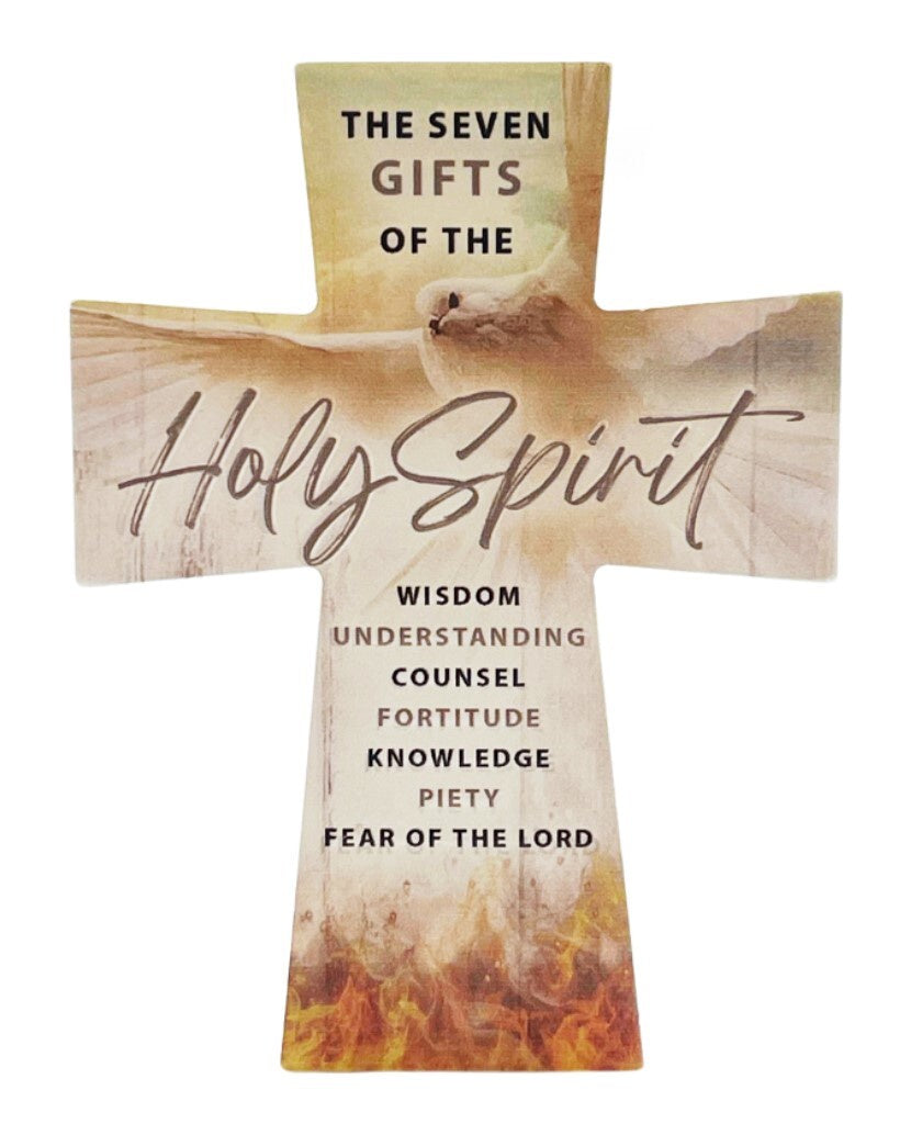 Cross: Ceramic Confirmation Holy Spirit
