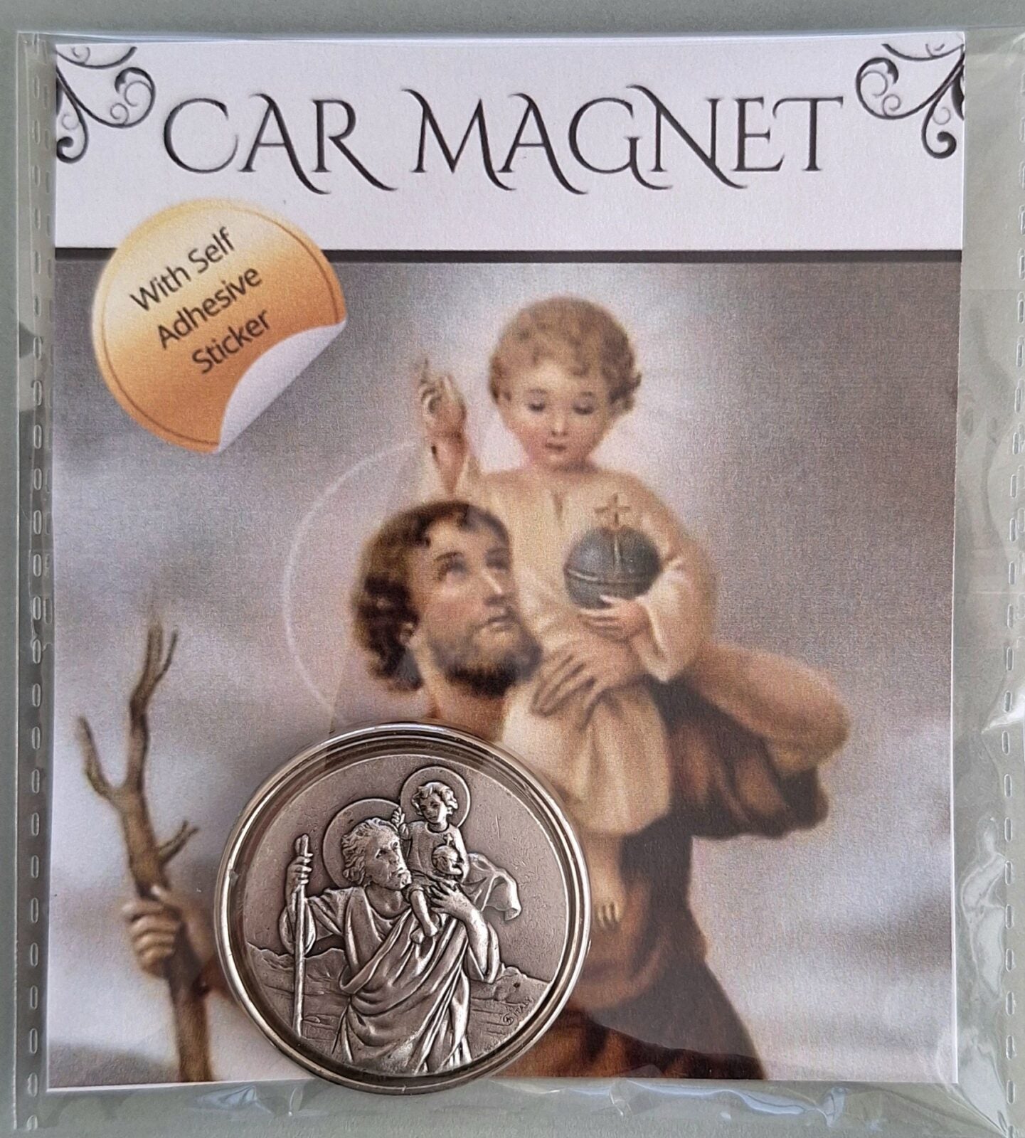Car Magnet: assorted with adhesive sticker