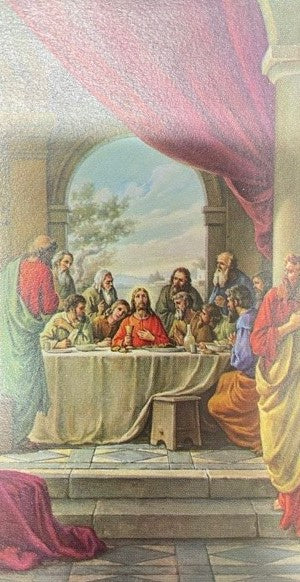Holy Card: Laminated The Last Supper