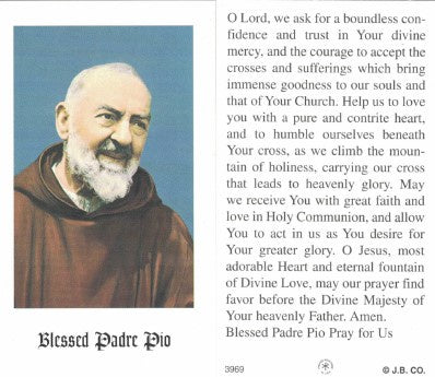 Holy Card: Padre Pio HP3969