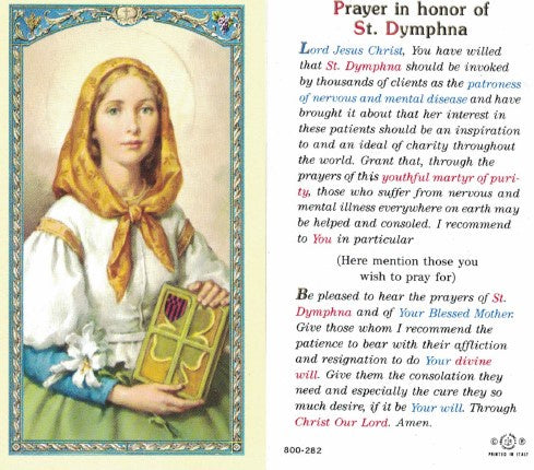 Holy Card: St Dymphna