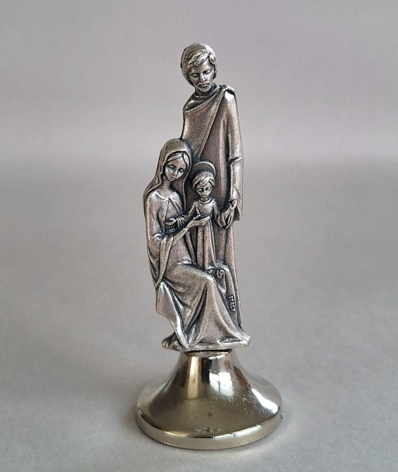 Statuette: Holy Family metal 6.5cm