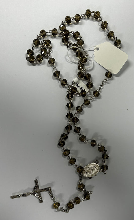 Rosary: Crystal Smokey Grey NR2311