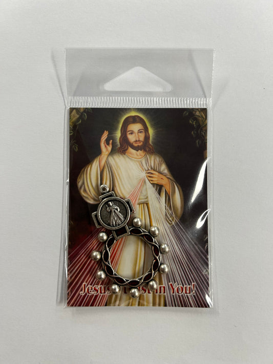 Rosary Ring: Divine Mercy with 3 o'clock prayer