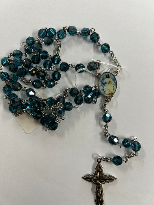 Rosary: Crystal Swarovski Indicolite
