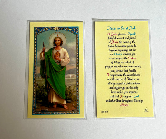 Holy Card: Laminated St Jude