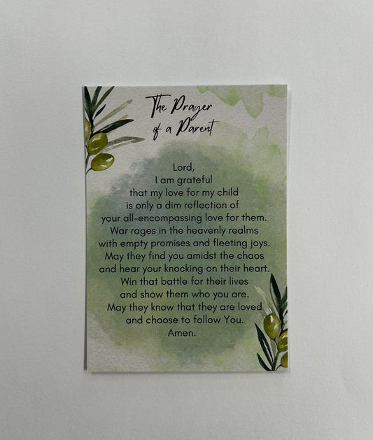 Holy Card: The Prayer of a Parent