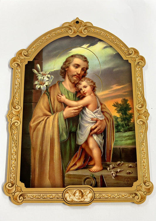 Plaque: St Joseph and Child