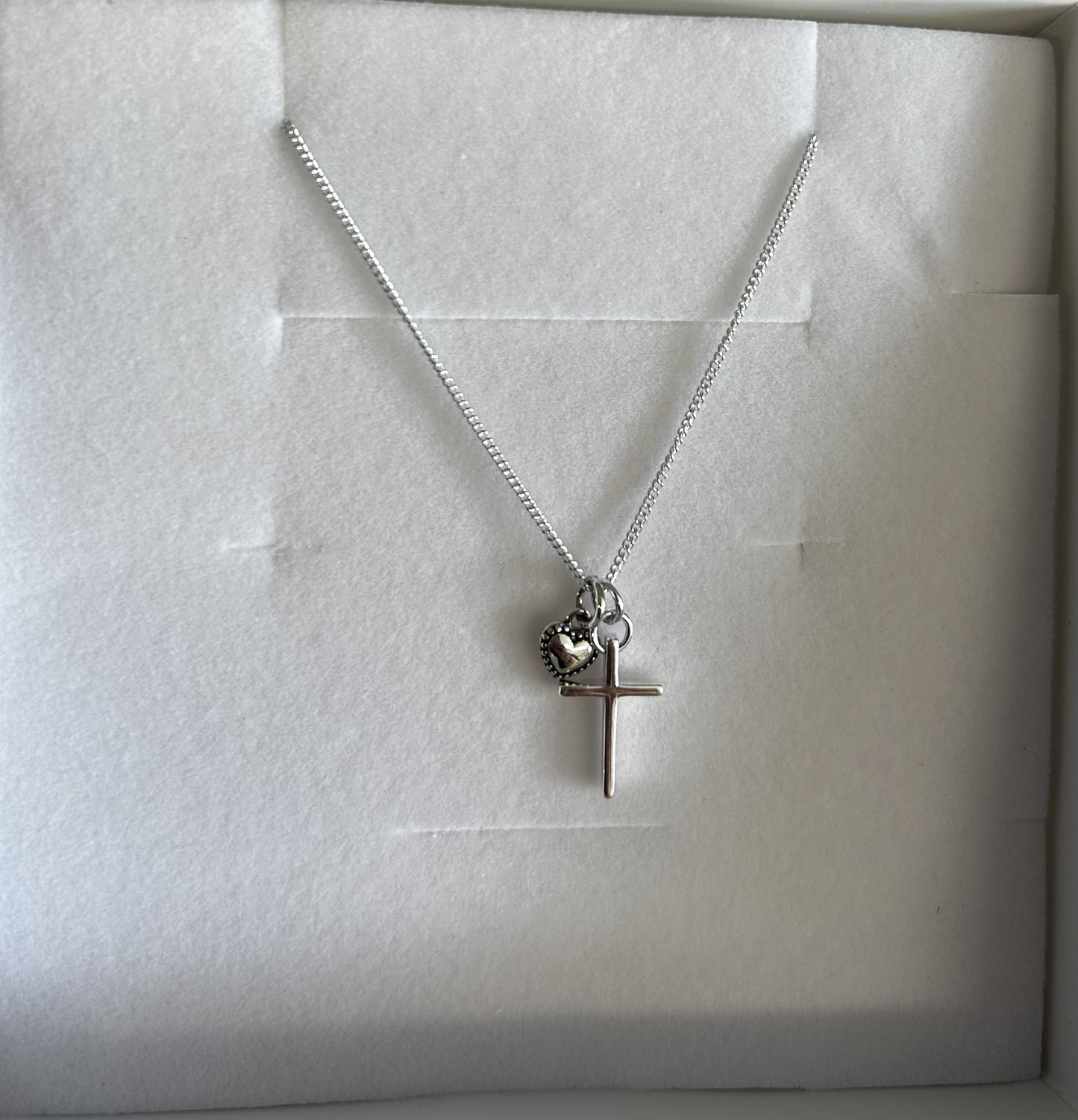 Necklace: Silver Cross Sterling Silver