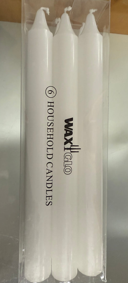 Candle: Household Pack of 6 200mm