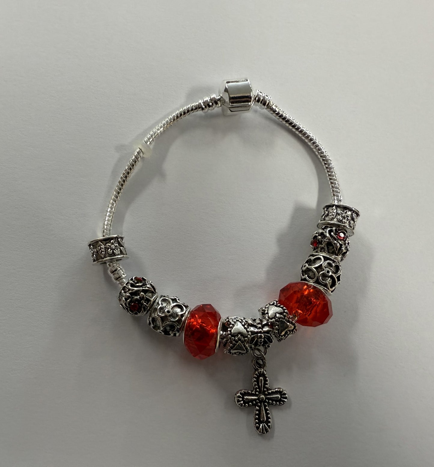 Bracelet: Charm, Red