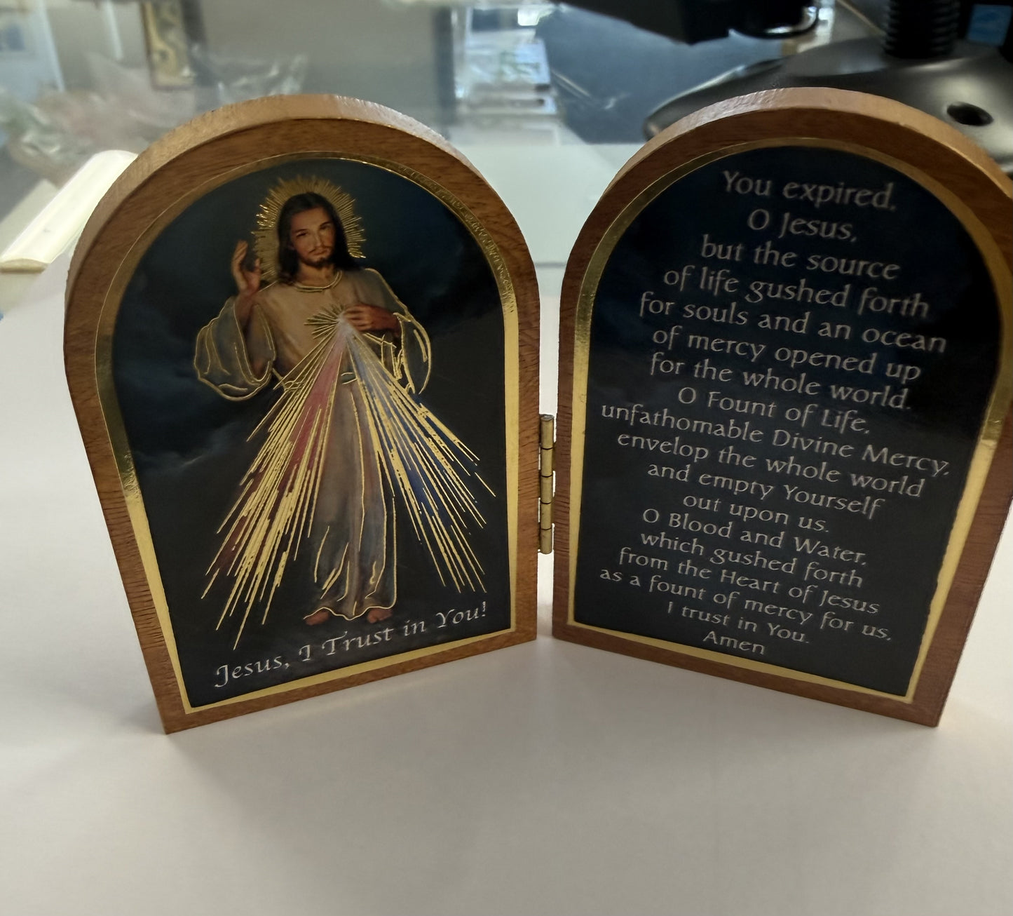 Plaque: Diptych Divine Mercy