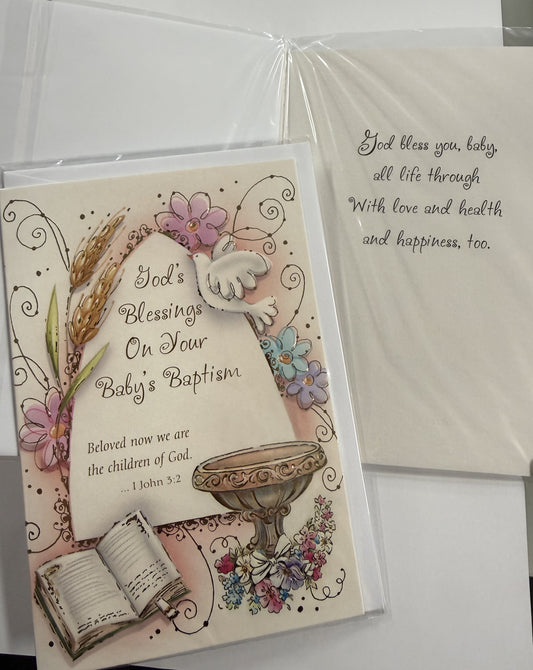 Card: Baptism God's Blessings