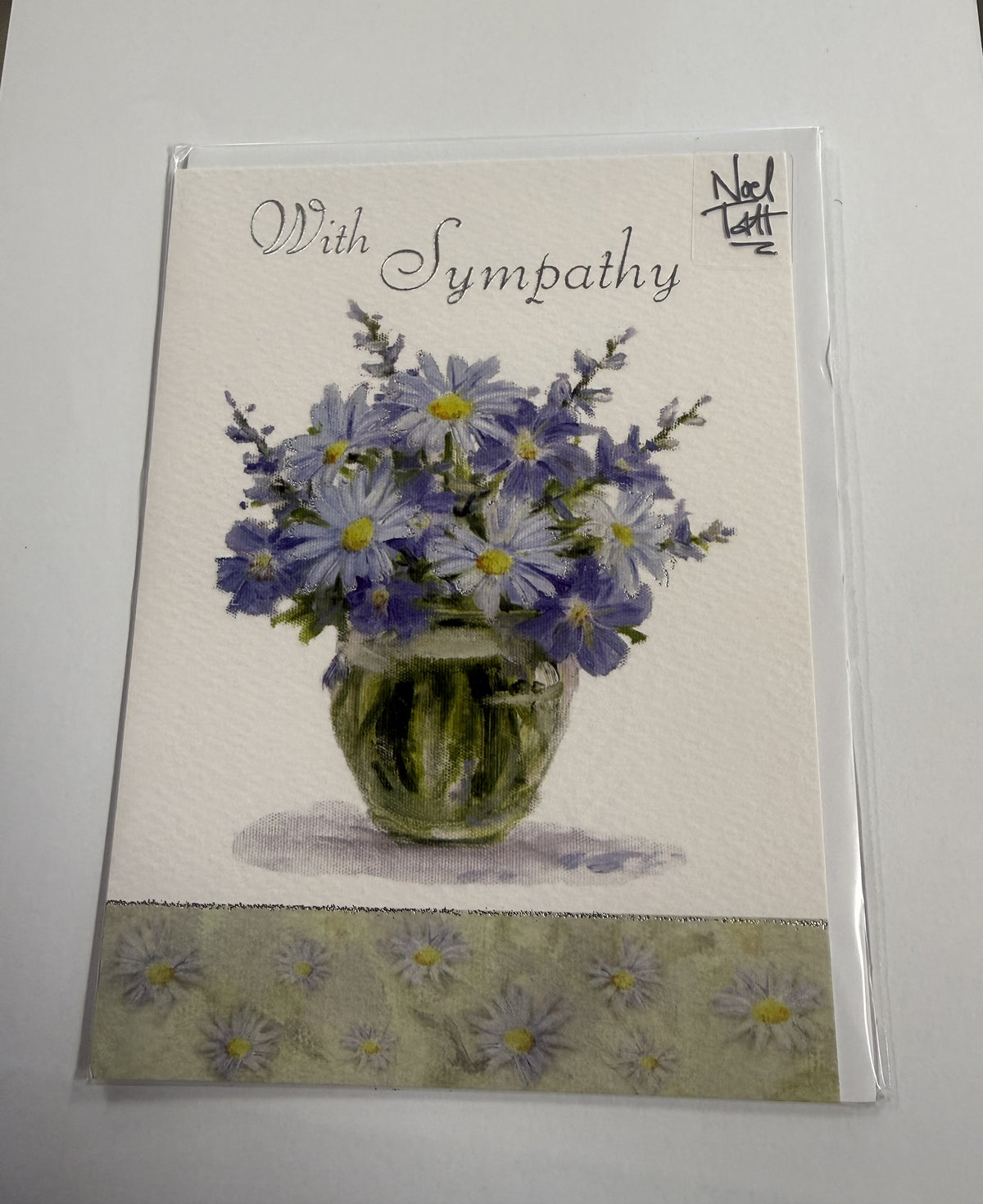 Card: With Sympathy by Noel Tatt (purple)
