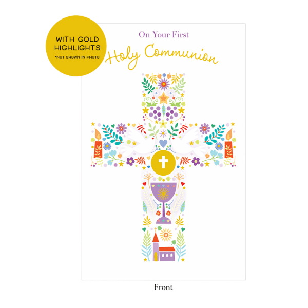 Card: FHC Fruitful Cross with gold highlights