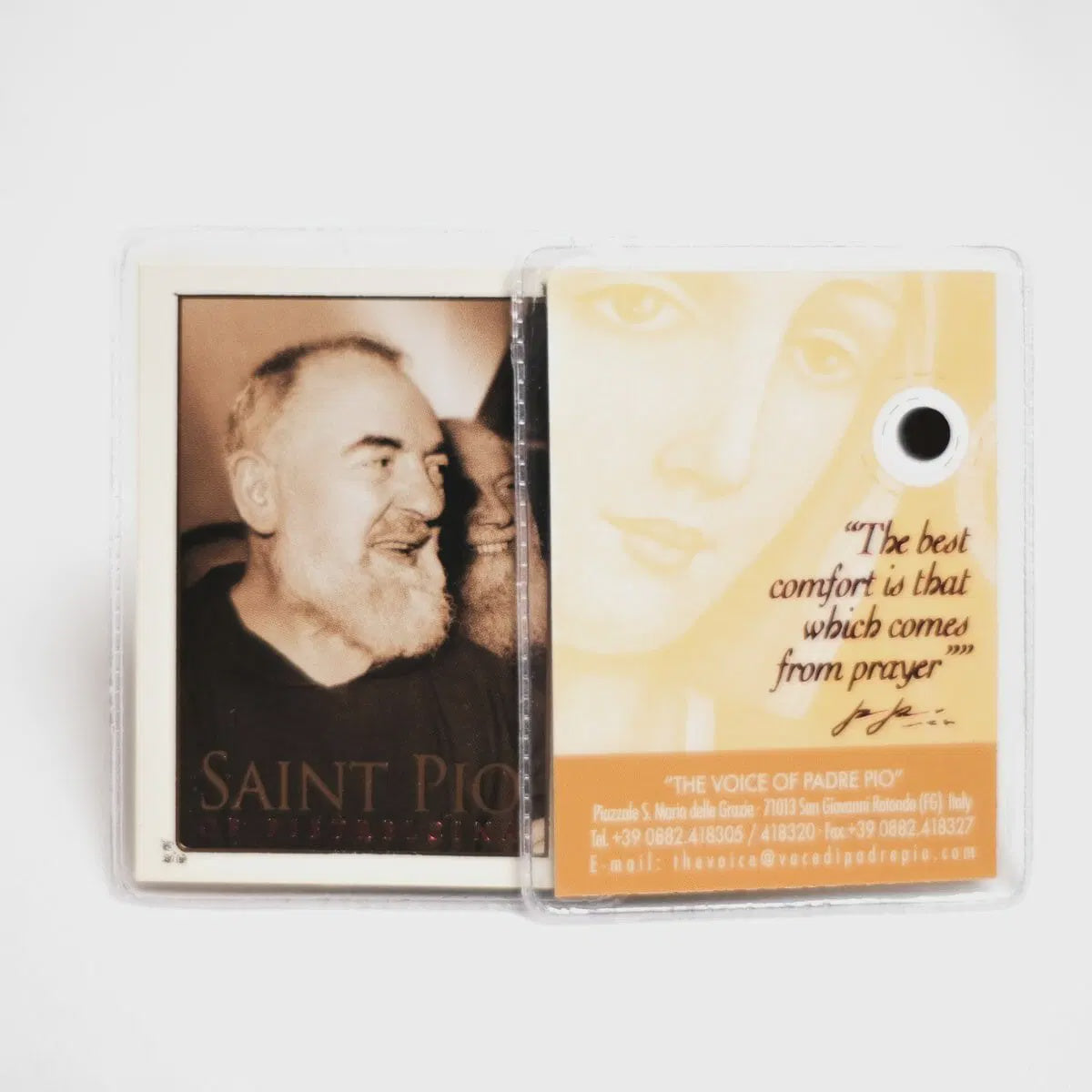 Padre Pio Laminated Relic Card (assorted images)